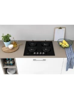 Indesit ING61TBK 60cm Integrated Gas Hob 12 Indesit ING61TBK 60cm Integrated Gas Hob -Appliance Pro VLLS4 SQ4 0000000004 BLACK SLd2