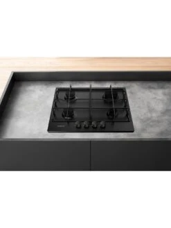 Hotpoint PPH60PFNB 60cm Integrated Gas Hob -Appliance Pro VLLS9 SQ3 0000000004 BLACK SLd1