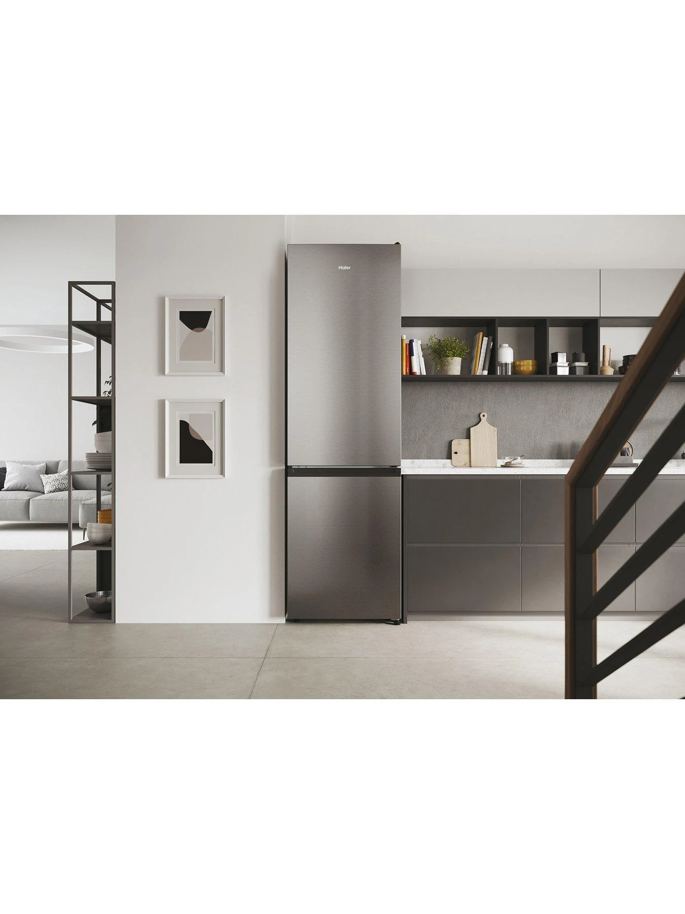 Haier HDW1620DNPK WiFi Connected 60/40 Frost-Free Fridge Freezer, D Rated - Stainless Steel 7 Haier HDW1620DNPK WiFi Connected 60/40 Frost-Free Fridge Freezer, D Rated - Stainless Steel - Image 5