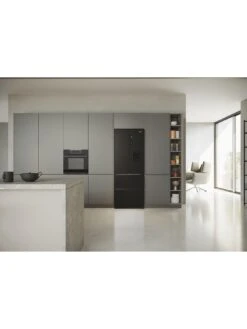 Haier HFR5719EWPB Non-Plumbed Total No Frost American Fridge Freezer With Water Dispenser, E Rated - Slate Black -Appliance Pro VLT8P SQ6 0000000004 BLACK SLd4