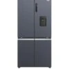 Haier Cube 90 HCR5919EHMB Frost-Free American Fridge Freezer With Plumbed Water Dispenser, E Rated - Black -Appliance Pro VLT8R SQ1 0000000004 BLACK SLf
