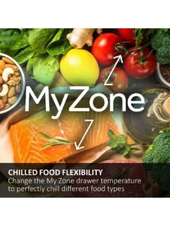 Haier Cube 90 HCR5919ENMB Total No Frost American Fridge Freezer, E Rated - Black -Appliance Pro VLT8S SQ5 0000000004 BLACK SLd3