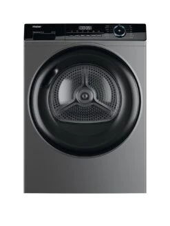 Haier I-Pro Series 3 HD90-A2939S 9kg Load Heat Pump Tumble Dryer, A++ Rated - Graphite