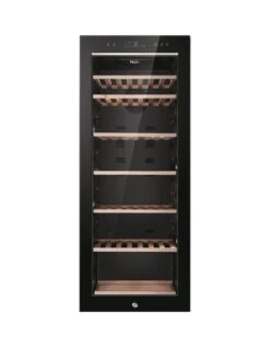 Haier HWS84GNF 84-Bottle Wine Cooler, Single Zone, F Rated - Black