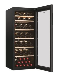 Haier HWS84GNF 84-Bottle Wine Cooler, Single Zone, F Rated - Black -Appliance Pro VLTAI SQ3 0000000004 BLACK SLd1