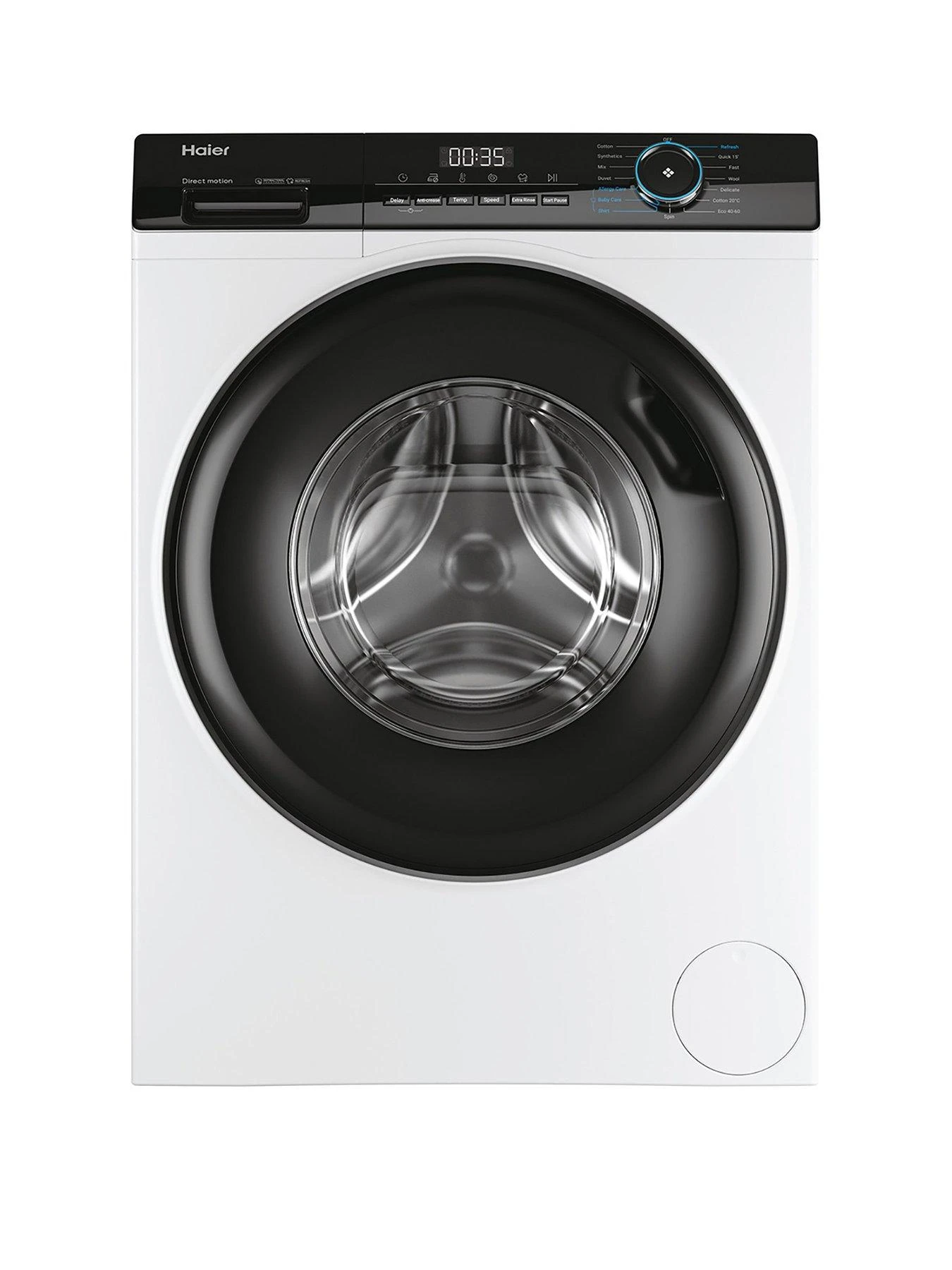 Haier I-Pro Series 3 HW90-B14939 9kg Load, 1400 Spin Washing Machine, A Rated - White 3 Haier I-Pro Series 3 HW90-B14939 9kg Load, 1400 Spin Washing Machine, A Rated - White