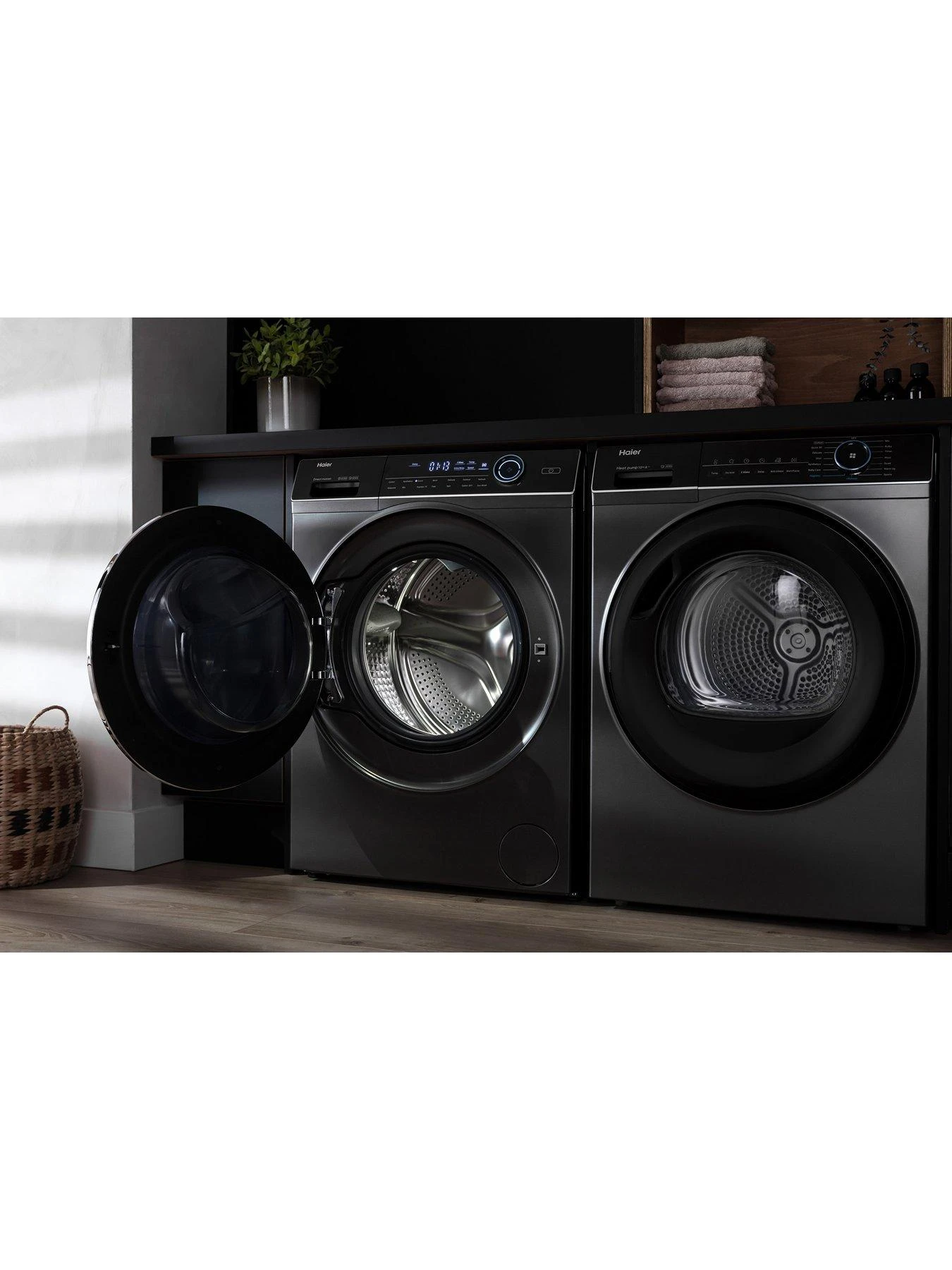 Haier I-Pro Series 7 HW80-B14979S 8kg Wash, 1400 Spin Washing Machine, A Rated - Graphite 6 Haier I-Pro Series 7 HW80-B14979S 8kg Wash, 1400 Spin Washing Machine, A Rated - Graphite - Image 4