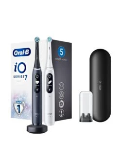 Oral B Oral-B IO7 White Alabaster & Black Lava (Duo Pack)