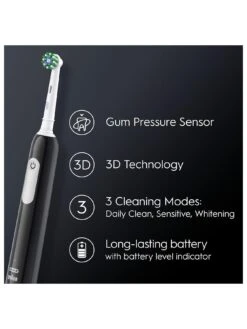 Oral B Oral-B Pro 1 Cross Action Black (+Travel Case) -Appliance Pro VM6TN SQ6 0000000088 NO COLOR SLd4