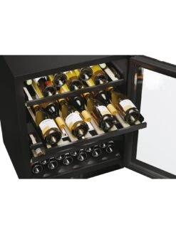 Haier HAKWBD 60 UK H-WINE 700 Wine Cooler, 44-Bottle Capacity, WiFi Enabled, F Rated - Black -Appliance Pro VM9PG SQ3 0000000004 BLACK SLd1