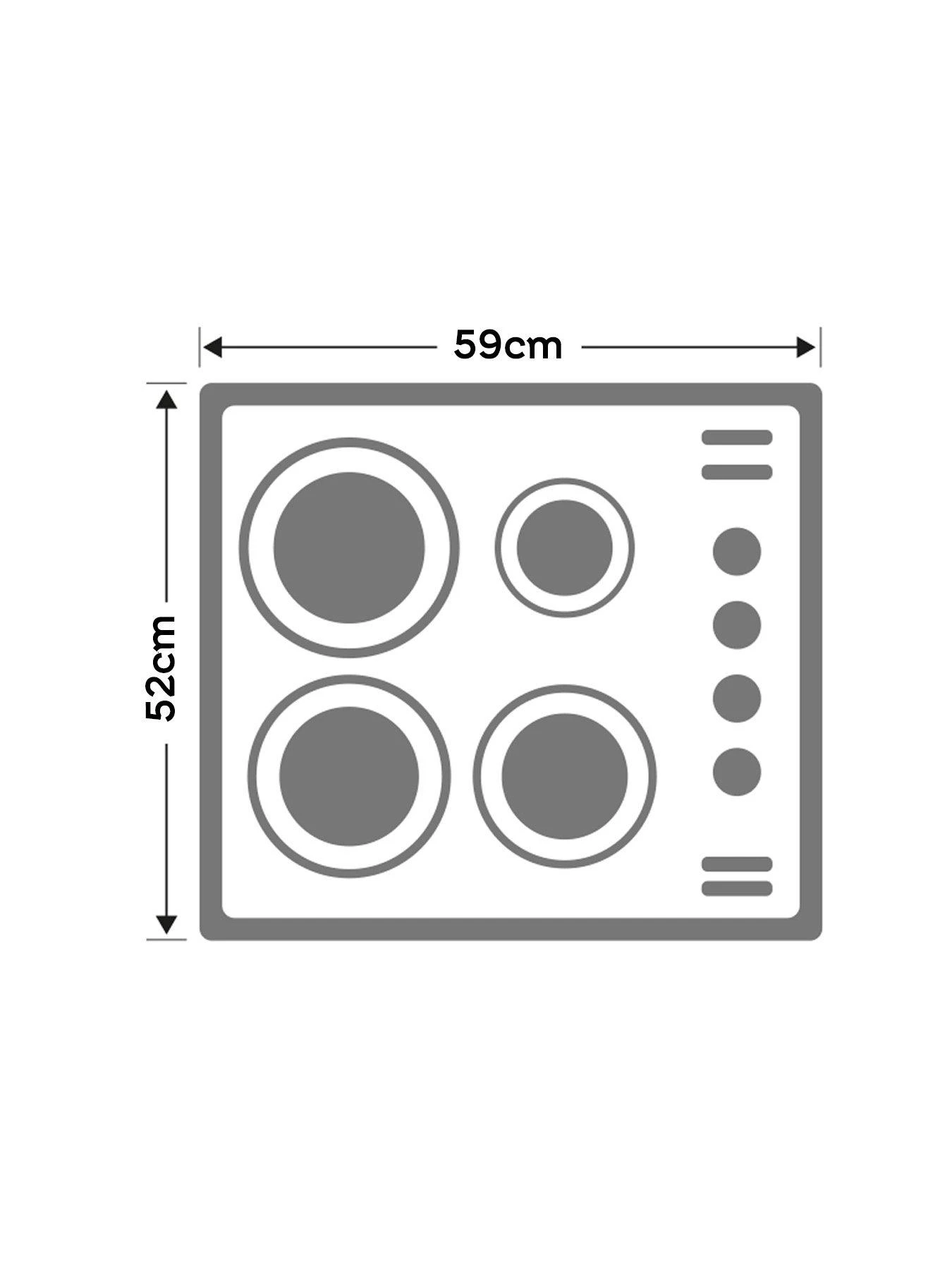 Haier Series 4 HAISJ64MC 59cm Wide Induction Hob, 4 Cooking Zones - Black 9 Haier Series 4 HAISJ64MC 59cm Wide Induction Hob, 4 Cooking Zones - Black - Image 7