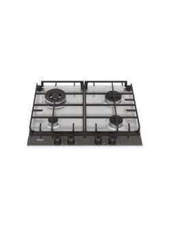 Haier Series 2 HAHG6BR4S2X 60cm Wide Gas Hob, 4 Cooking Zones - Stainless Steel -Appliance Pro VM9Q5 SQ2 0000000004 BLACK SLd
