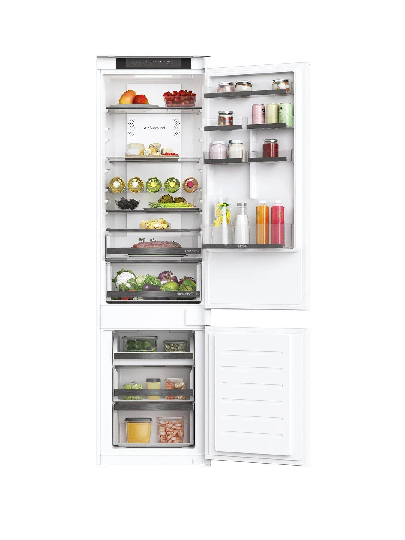 Haier HBW5519EK Integrated 70/30 Frost-Free Fridge Freezer, WiFi Enabled, E Rated - White 3 Haier HBW5519EK Integrated 70/30 Frost-Free Fridge Freezer, WiFi Enabled, E Rated - White