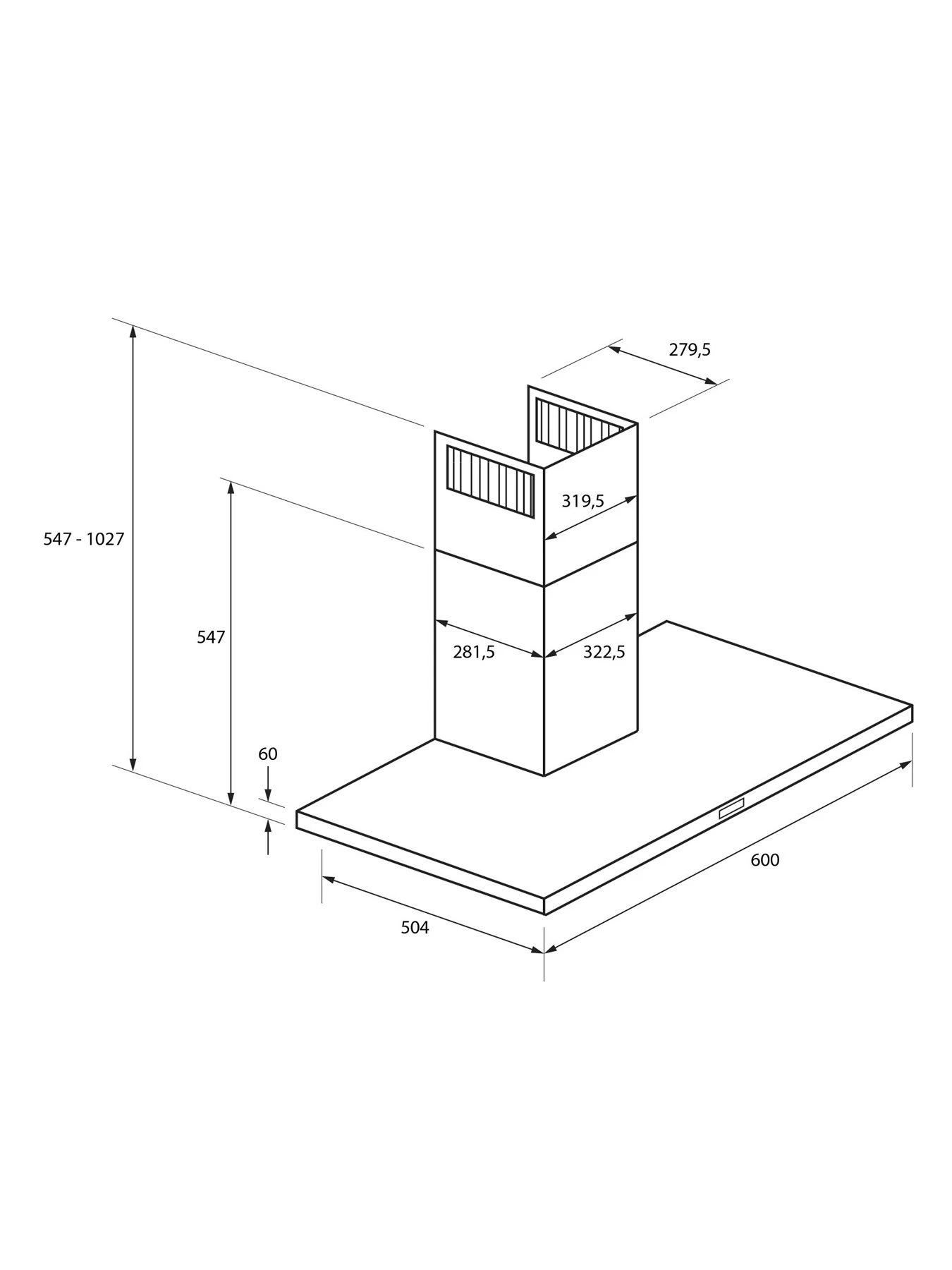 Haier Series 2 I-Link HATS6DS2XWIFI WiFi Connected 60cm Wide Chimney Cooker Hood - Black 9 Haier Series 2 I-Link HATS6DS2XWIFI WiFi Connected 60cm Wide Chimney Cooker Hood - Black - Image 7