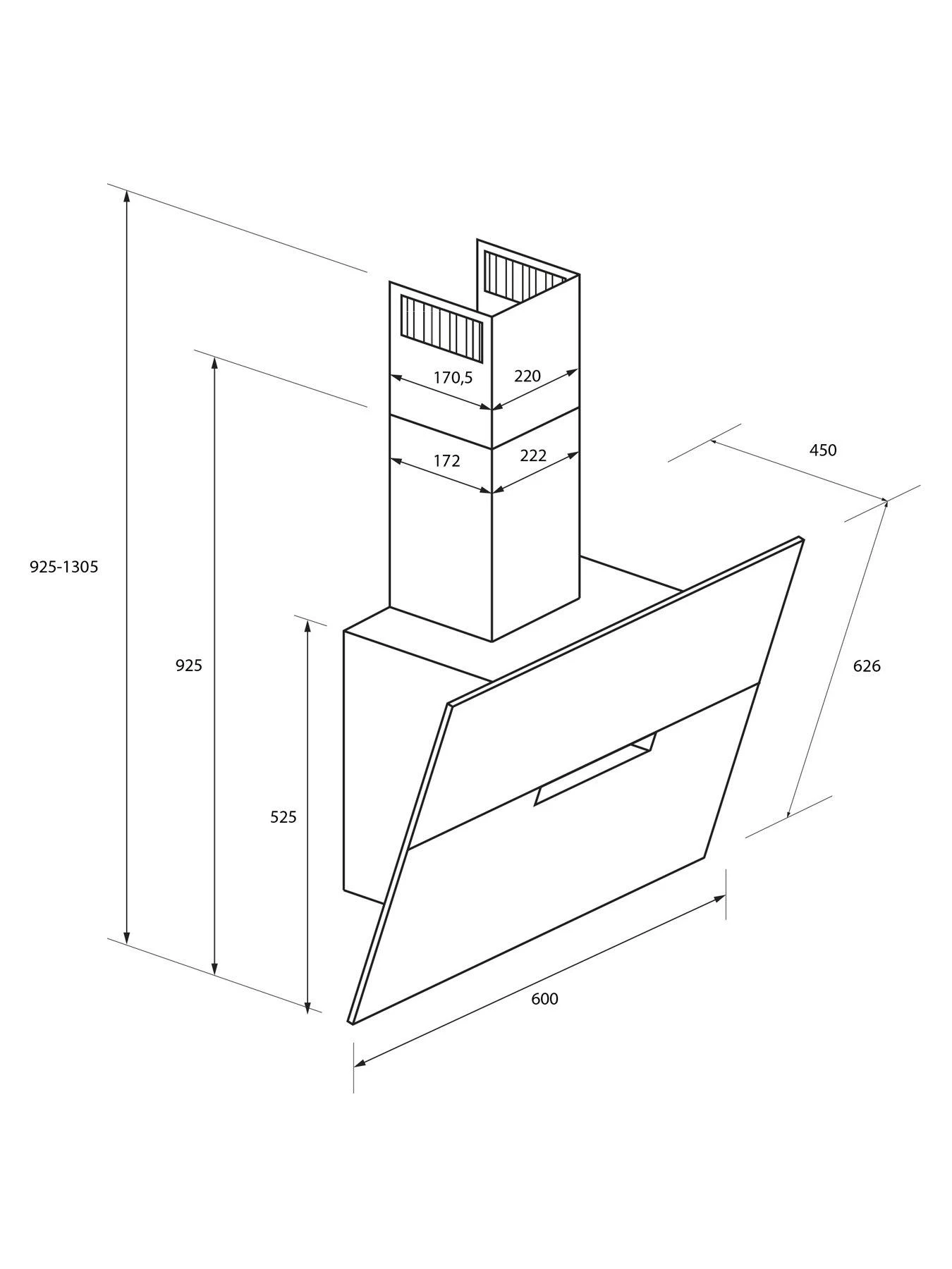 Haier Series 2 I-Link HADG6DS2XWIFI WiFi Connected 60cm Wide Chimney Cooker Hood - Black 9 Haier Series 2 I-Link HADG6DS2XWIFI WiFi Connected 60cm Wide Chimney Cooker Hood - Black - Image 7