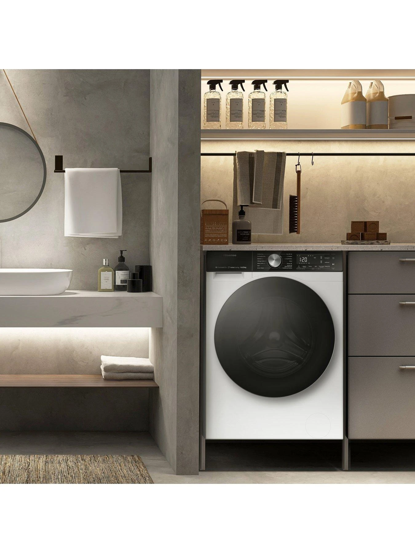 Hisense 5S Series WD5S1045BW 10.5KG 1400rpm Auto Dosing Freestanding Washer Dryer - White 8 Hisense 5S Series WD5S1045BW 10.5KG 1400rpm Auto Dosing Freestanding Washer Dryer - White - Image 6