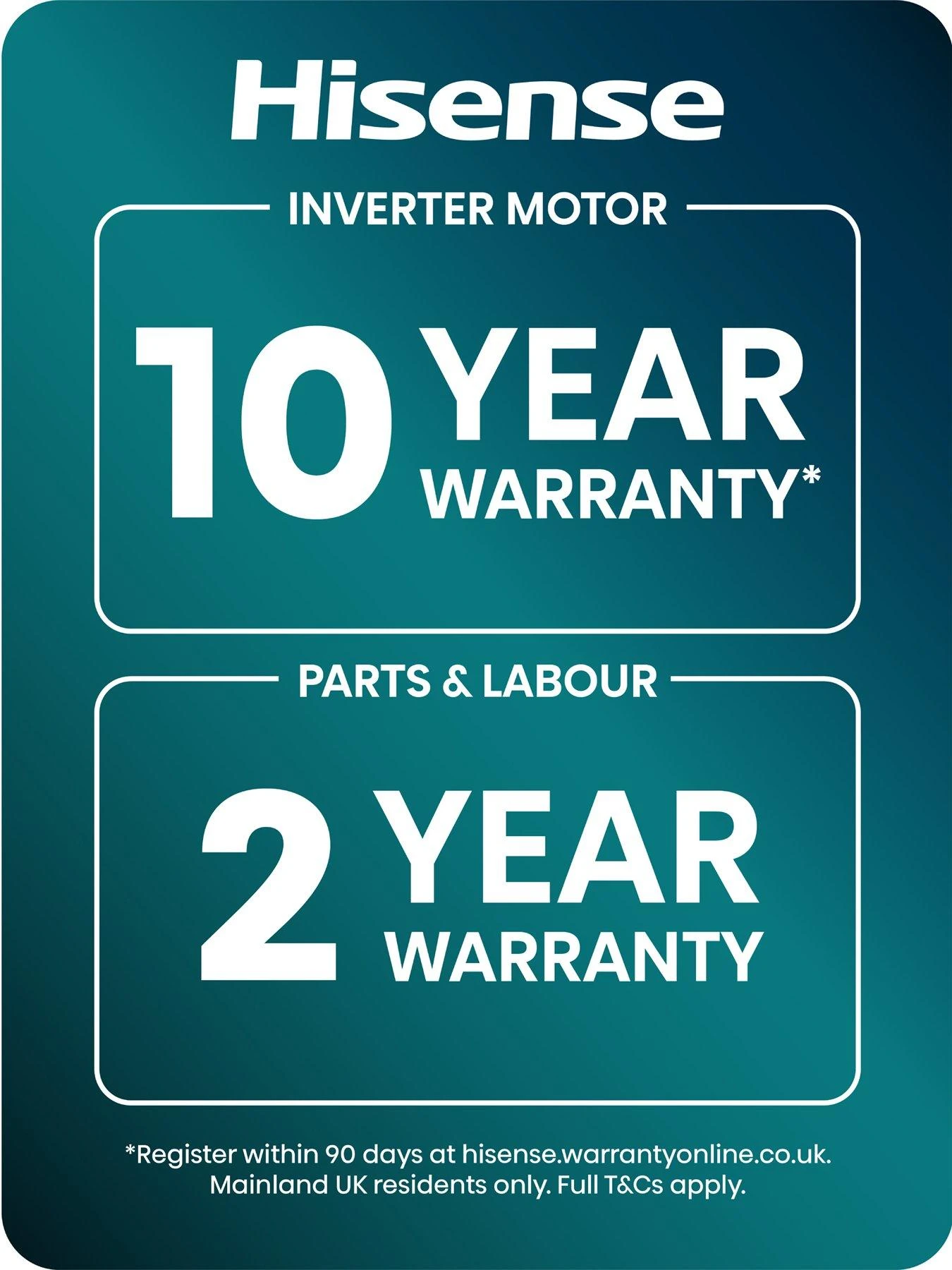 Hisense 5S Series WD5S1045BW 10.5KG 1400rpm Auto Dosing Freestanding Washer Dryer - White 9 Hisense 5S Series WD5S1045BW 10.5KG 1400rpm Auto Dosing Freestanding Washer Dryer - White - Image 7