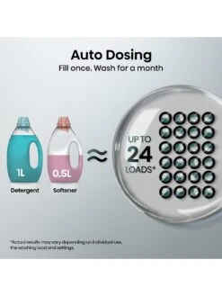 Hisense 5S Series WF5S1245BW 12KG 1400rpm Auto Dosing Freestanding Washing Machine - White -Appliance Pro VME1I SQ3 0000000013 WHITE SLd1