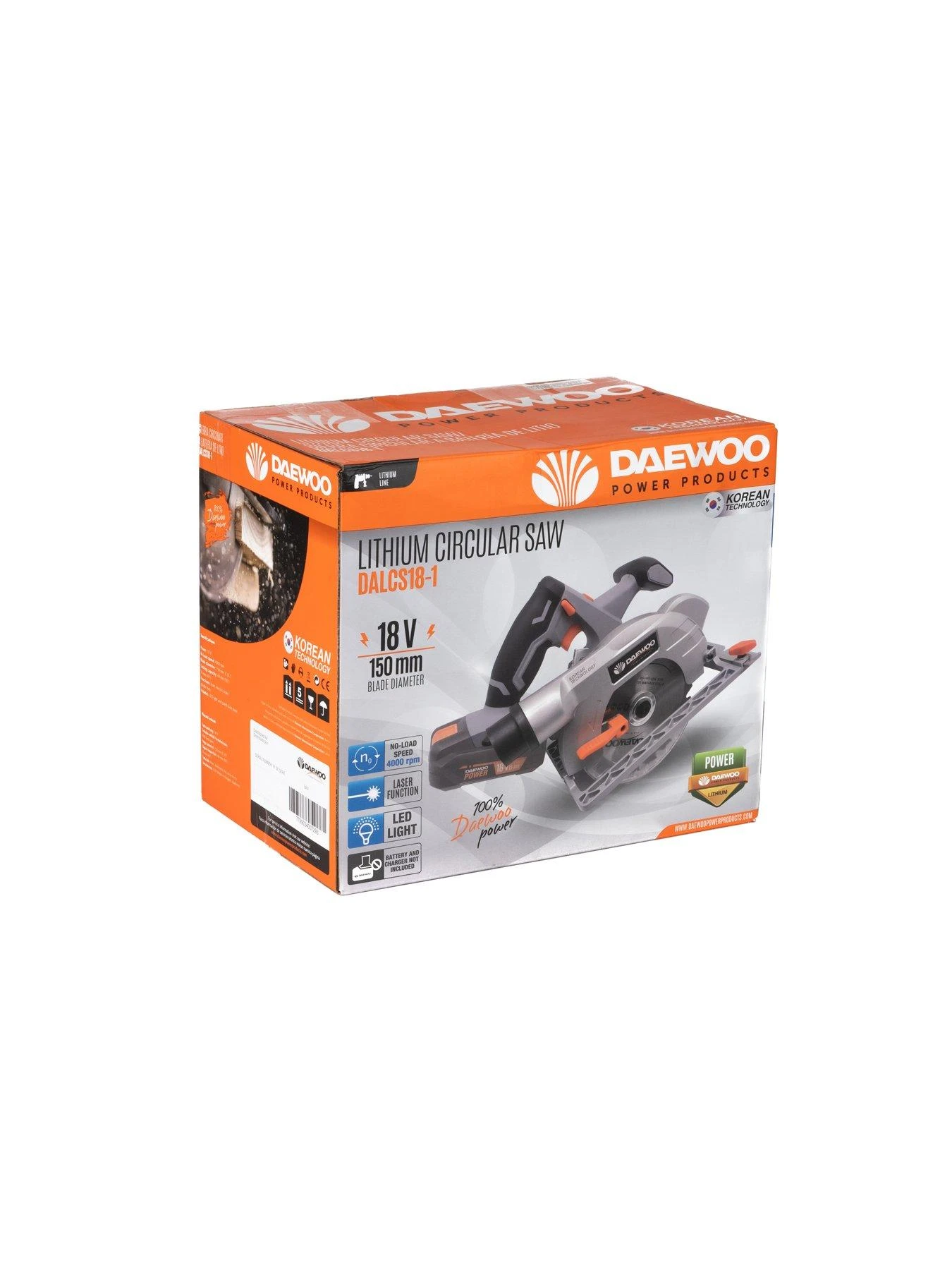 Daewoo U-FORCE Series 18V Cordless Circular Saw Body Only 6 Daewoo U-FORCE Series 18V Cordless Circular Saw Body Only - Image 4