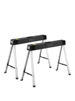 Stanley 1-97-475 Folding Metal Leg Saw Horse (Twin Pack)