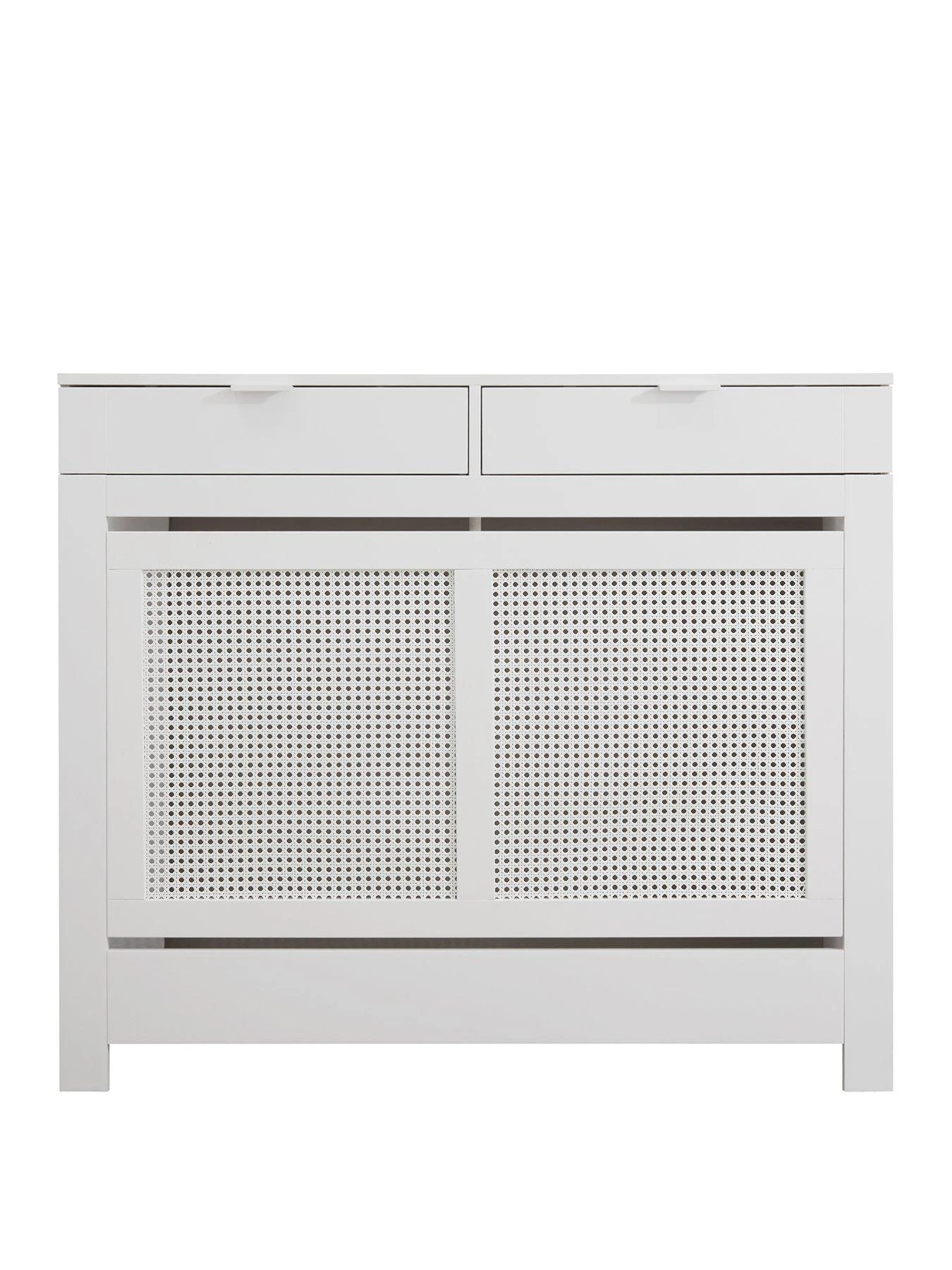 Lloyd Pascal Caspian White Medium Rad Cover With 2 Drawer 4 Lloyd Pascal Caspian White Medium Rad Cover With 2 Drawer - Image 2