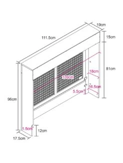 Lloyd Pascal Caspian White Medium Rad Cover With 2 Drawer 13 Lloyd Pascal Caspian White Medium Rad Cover With 2 Drawer -Appliance Pro VND4C SQ6 0000000013 WHITE SLd3