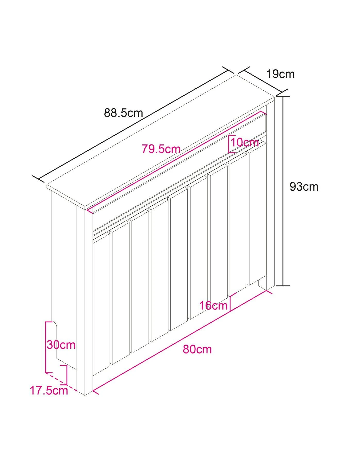 Lloyd Pascal Linley Mini Radiator Cover With 1 Drawer 9 Lloyd Pascal Linley Mini Radiator Cover With 1 Drawer - Image 7