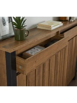 Lloyd Pascal Linley Medium Radiator Cover With 2 Drawers 12 Lloyd Pascal Linley Medium Radiator Cover With 2 Drawers -Appliance Pro VND4F SQ4 0000000143 BROWN SLd1