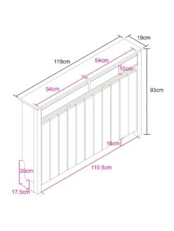 Lloyd Pascal Linley Medium Radiator Cover With 2 Drawers 15 Lloyd Pascal Linley Medium Radiator Cover With 2 Drawers -Appliance Pro VND4F SQ7 0000000143 BROWN SLd4