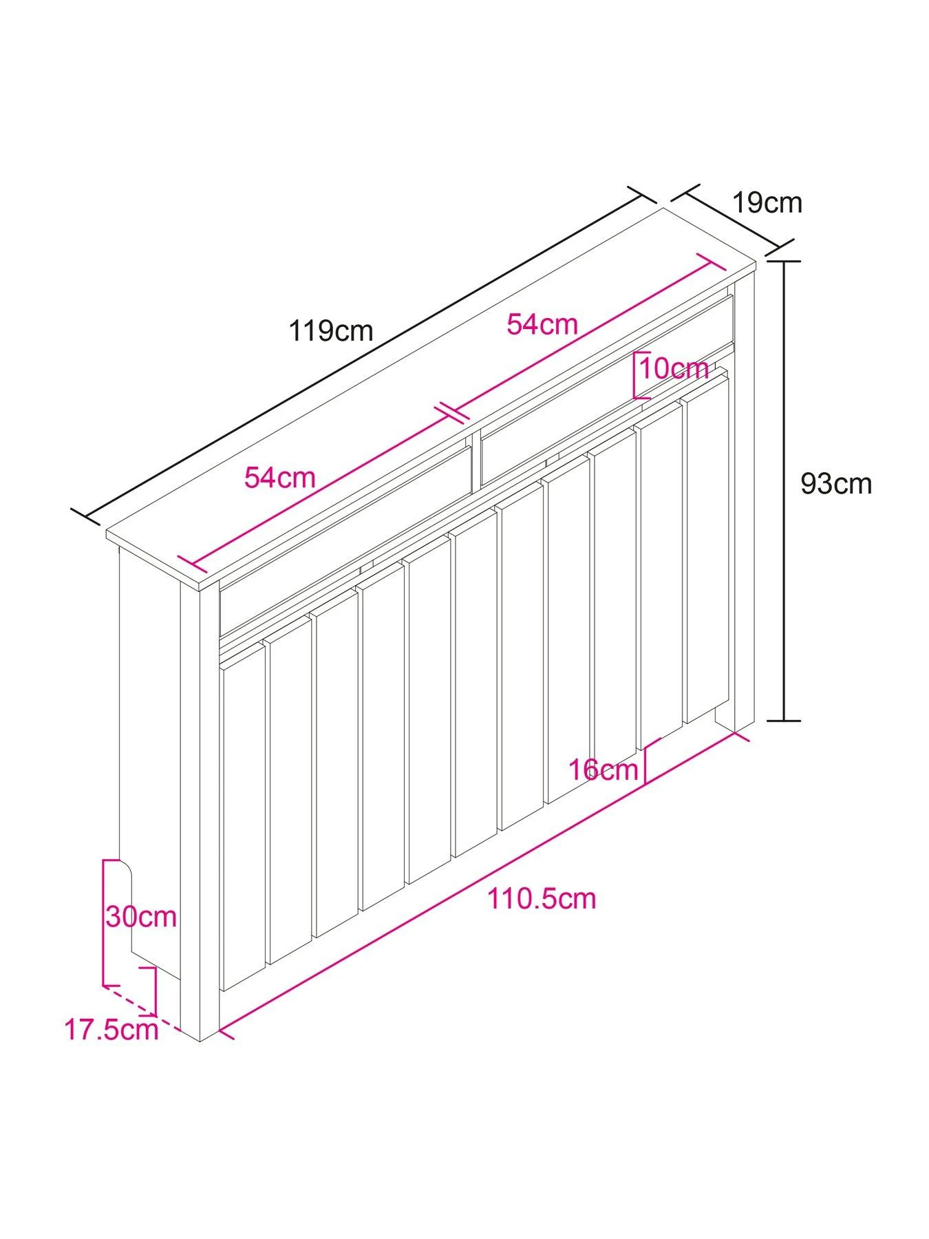 Lloyd Pascal Linley Medium Radiator Cover With 2 Drawers 9 Lloyd Pascal Linley Medium Radiator Cover With 2 Drawers - Image 7