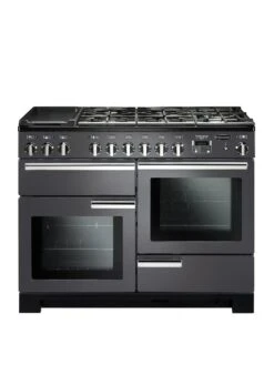 Rangemaster Professional Deluxe PDL110DFFSL/C 110cm Dual Fuel Range Cooker - Slate - A/A Rated