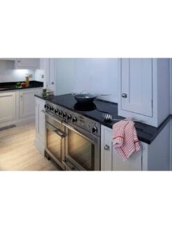 Rangemaster Professional Deluxe PDL110EISS/C 110cm Wide Electric Range Cooker With Induction Hob - Stainless Steel / Chrome - A/A Rated -Appliance Pro VNQVK SQ3 0000000166 STAINLESS STEEL SLd1