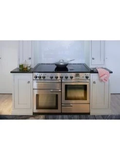 Rangemaster Professional Deluxe PDL110EISS/C 110cm Wide Electric Range Cooker With Induction Hob - Stainless Steel / Chrome - A/A Rated -Appliance Pro VNQVK SQ4 0000000166 STAINLESS STEEL SLd2