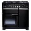 Rangemaster Professional Deluxe PDL90DFFGB/C 90cm Wide Dual Fuel Range Cooker - Black - A/A Rated 2 Rangemaster Professional Deluxe PDL90DFFGB/C 90cm Wide Dual Fuel Range Cooker - Black - A/A Rated -Appliance Pro VNQVL SQ1 0000000004 BLACK SLf