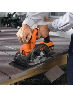 Black & Decker 18V Cordless Circular Saw (with 1 x 1.5Ah Battery, 1 Blade, 400mA Charger) -Appliance Pro VO7JB SQ4 0000000088 NO COLOR SLd2