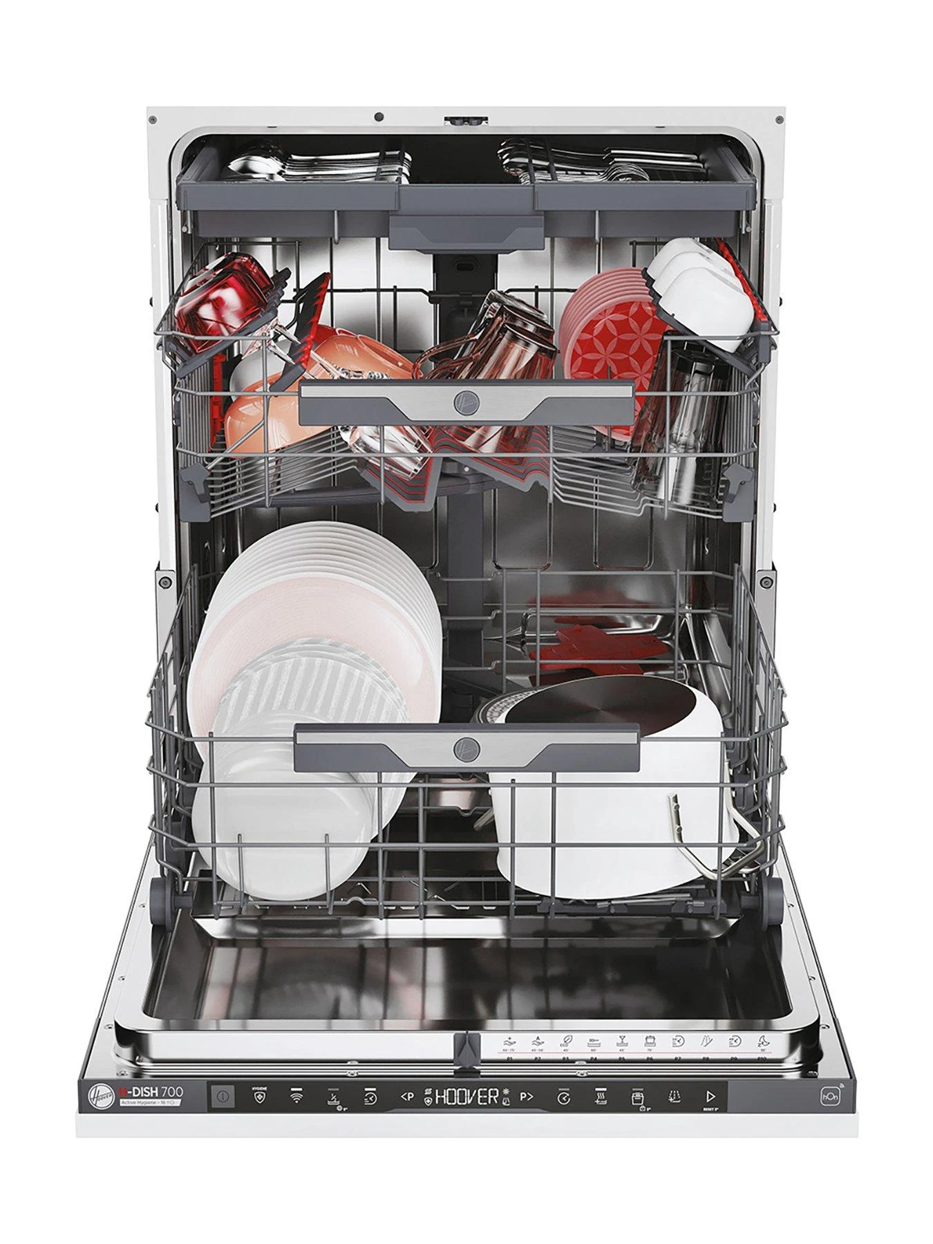 Hoover HI6C4S1PTA-80, 60cm Dishwasher, 16 Place Settings, C Energy, WIFI - Anthracite 4 Hoover HI6C4S1PTA-80, 60cm Dishwasher, 16 Place Settings, C Energy, WIFI - Anthracite - Image 2