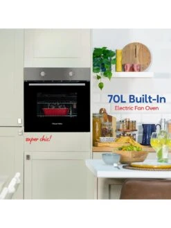 Russell Hobbs RHFEO7004SS Stainless Steel 70L Built In Electric Fan Oven -Appliance Pro VOQK4 SQ3 0000000166 STAINLESS STEEL SLd1
