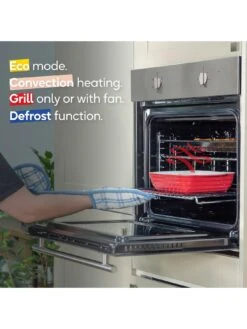 Russell Hobbs RHFEO7004SS Stainless Steel 70L Built In Electric Fan Oven -Appliance Pro VOQK4 SQ6 0000000166 STAINLESS STEEL SLd4