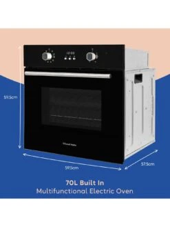 Russell Hobbs RHEO7005B 70L BUILT IN MULTIFUNCTIONAL ELECTRIC FAN OVEN Black 10 Russell Hobbs RHEO7005B 70L BUILT IN MULTIFUNCTIONAL ELECTRIC FAN OVEN Black -Appliance Pro VOQK5 SQ2 0000000004 BLACK SLd