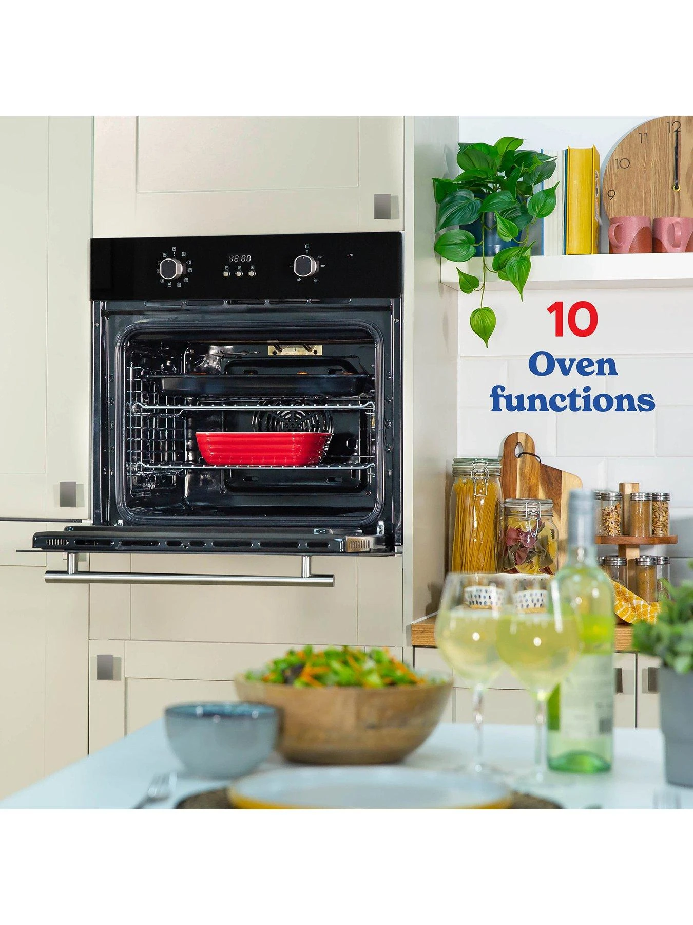 Russell Hobbs RHEO7005B 70L BUILT IN MULTIFUNCTIONAL ELECTRIC FAN OVEN Black 6 Russell Hobbs RHEO7005B 70L BUILT IN MULTIFUNCTIONAL ELECTRIC FAN OVEN Black - Image 4