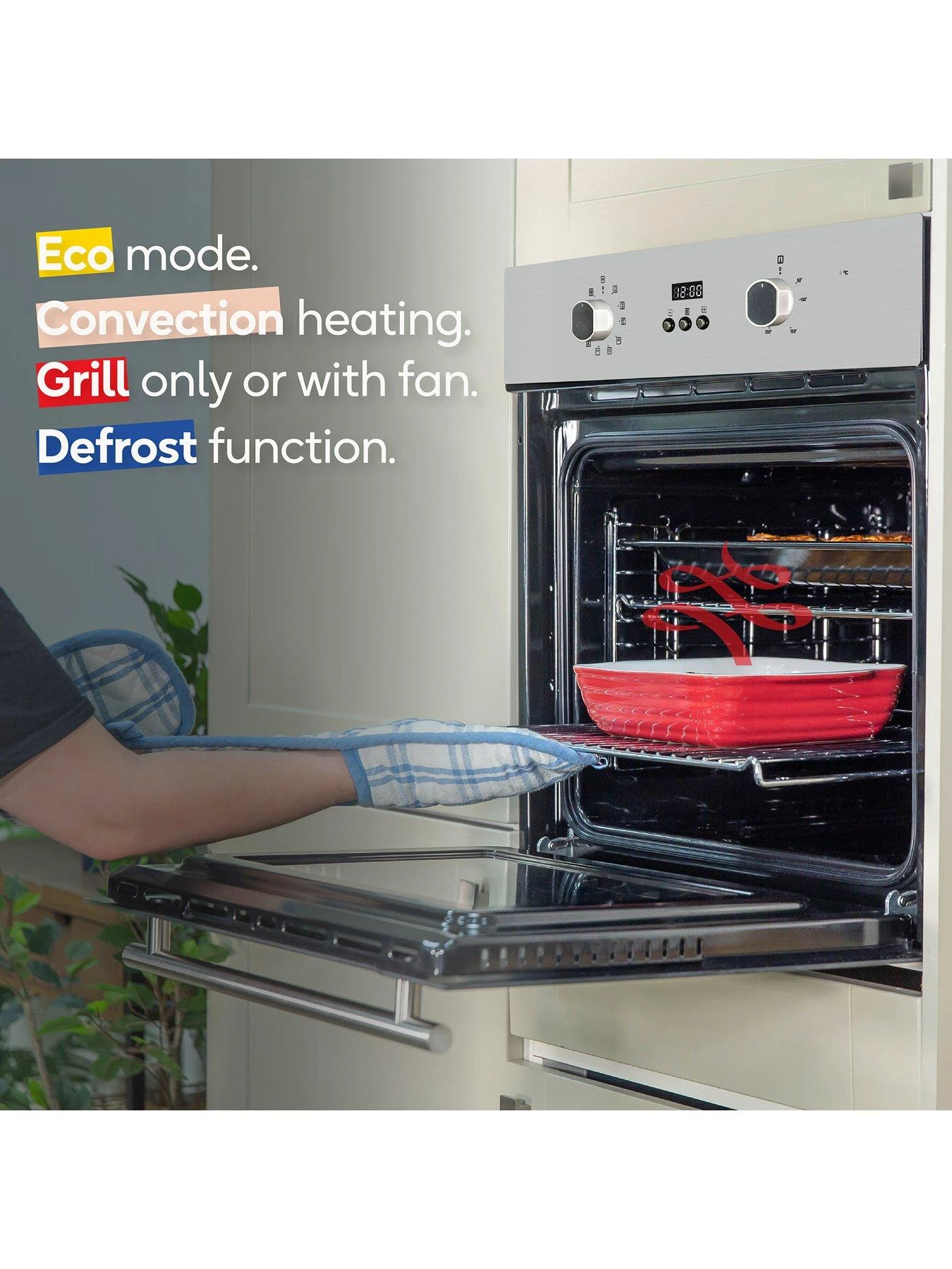 Russell Hobbs RHEO7005SS 70L BUILT IN MULTIFUNCTIONAL ELECTRIC FAN OVEN Stainless Steel 7 Russell Hobbs RHEO7005SS 70L BUILT IN MULTIFUNCTIONAL ELECTRIC FAN OVEN Stainless Steel - Image 5