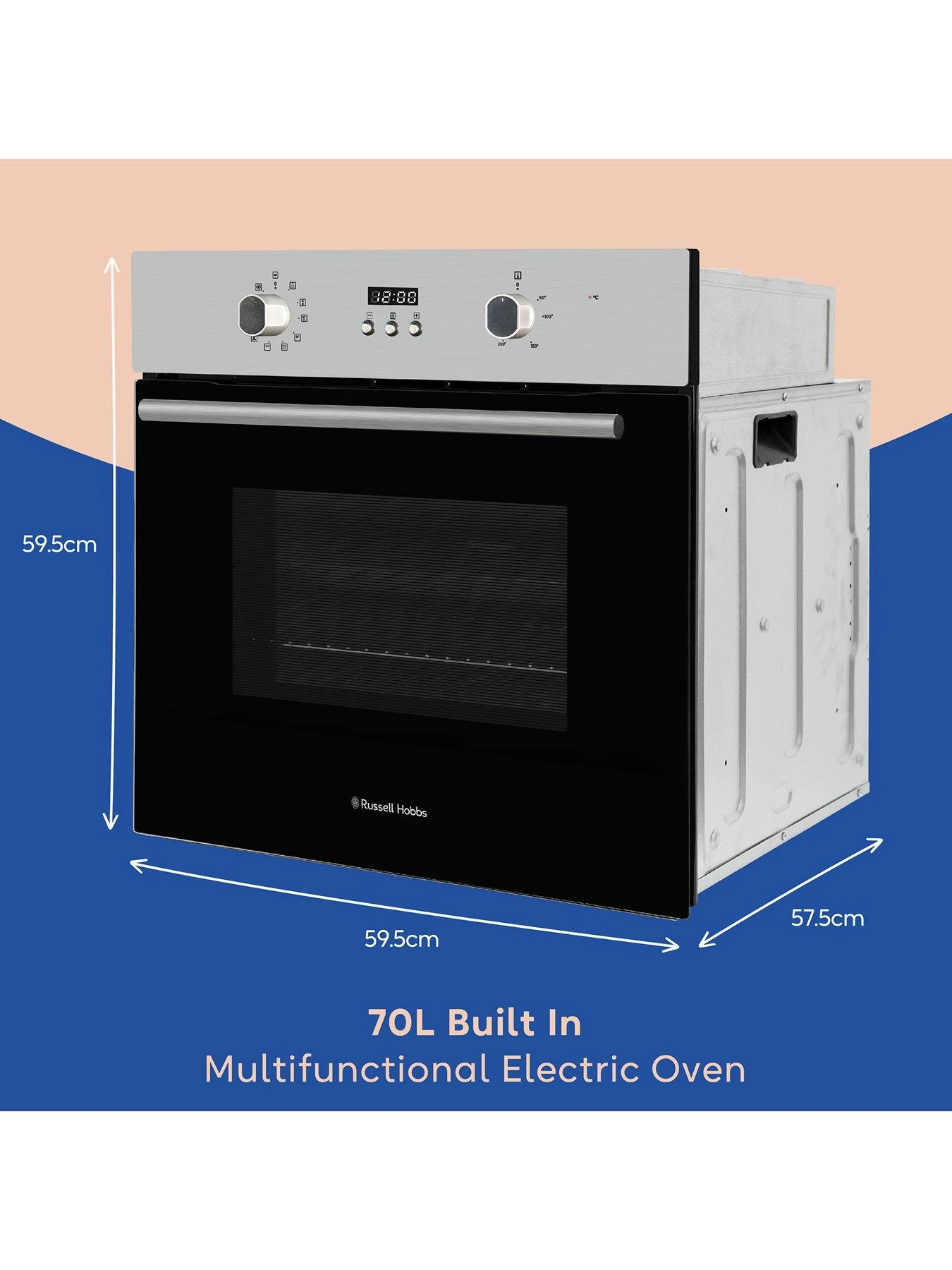 Russell Hobbs RHEO7005SS 70L BUILT IN MULTIFUNCTIONAL ELECTRIC FAN OVEN Stainless Steel 8 Russell Hobbs RHEO7005SS 70L BUILT IN MULTIFUNCTIONAL ELECTRIC FAN OVEN Stainless Steel - Image 6