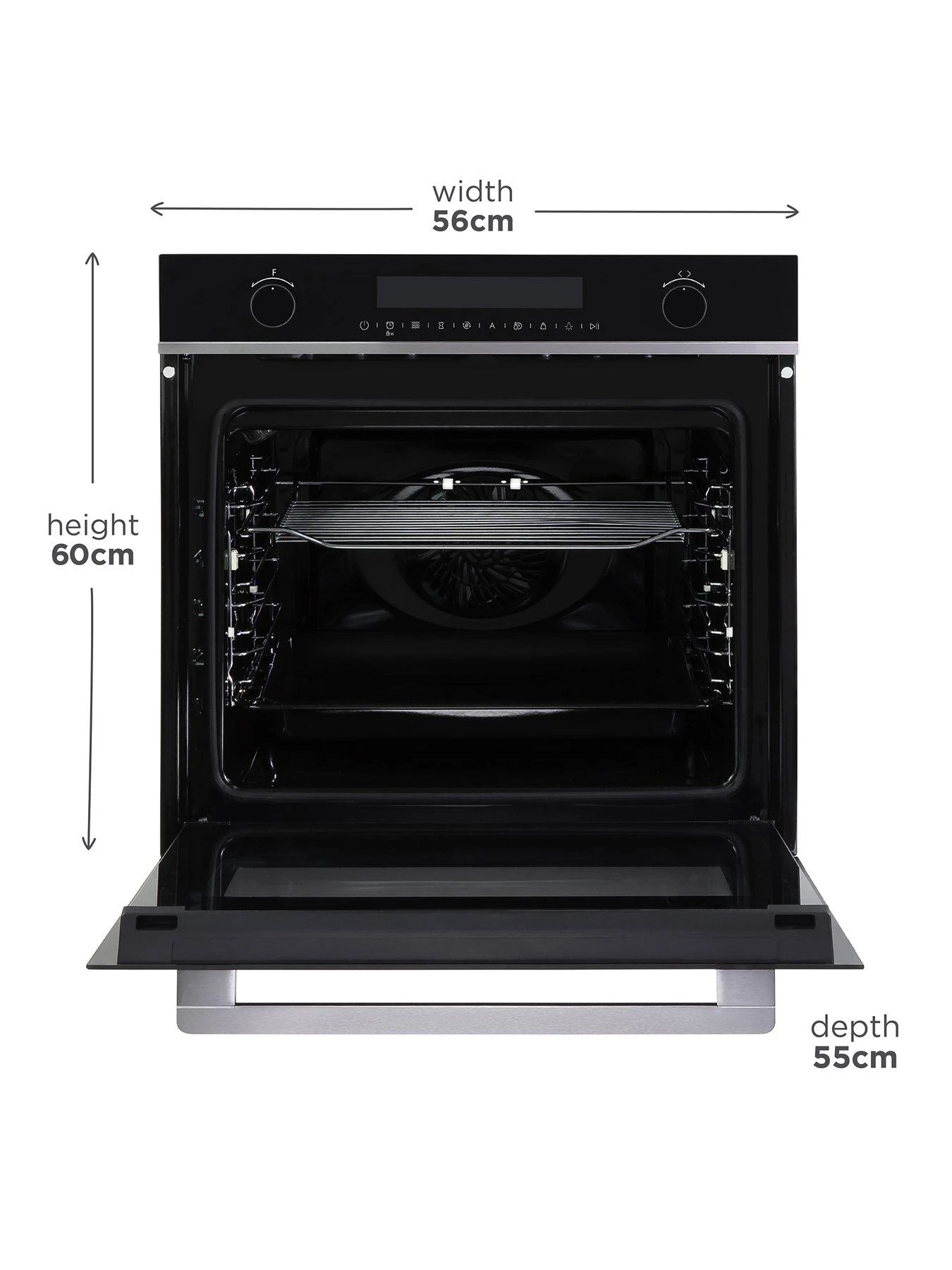 Russell Hobbs MIDNIGHT RHMEO7202DS BUILT-IN ELECTRIC FAN OVEN AND MICROWAVE Dark Steel 4 Russell Hobbs MIDNIGHT RHMEO7202DS BUILT-IN ELECTRIC FAN OVEN AND MICROWAVE Dark Steel - Image 2