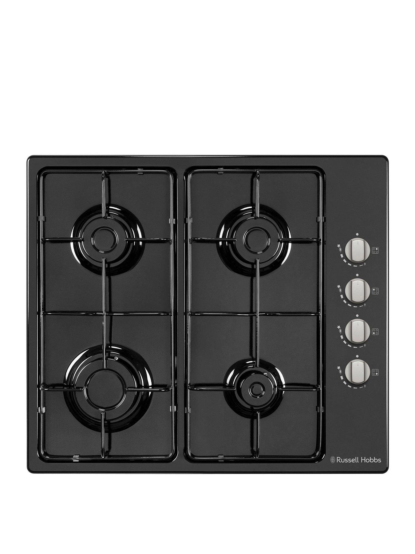 Russell Hobbs RH60GH401B 60cm 4 Burner Gas Hob - Black 3 Russell Hobbs RH60GH401B 60cm 4 Burner Gas Hob - Black