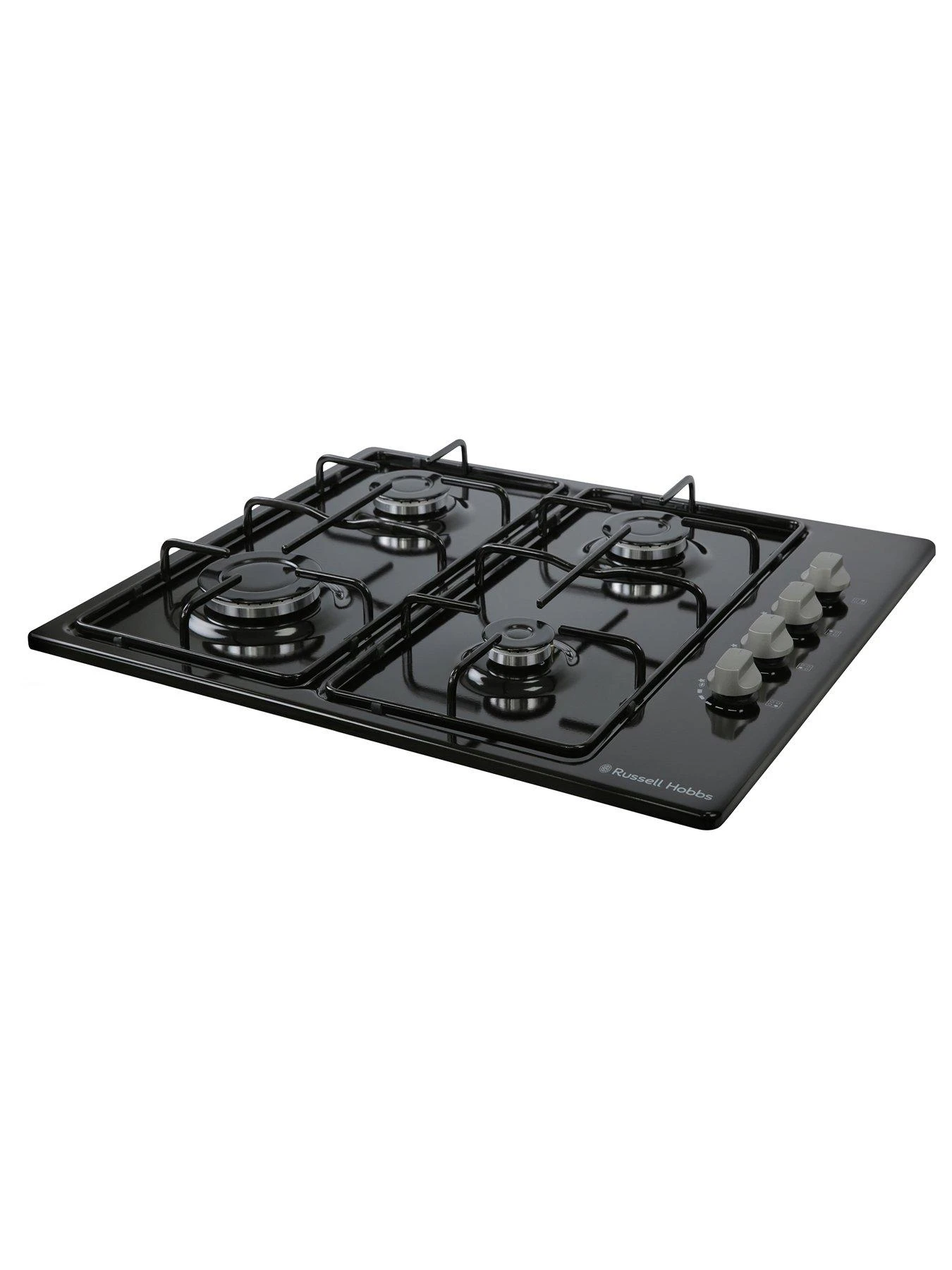 Russell Hobbs RH60GH401B 60cm 4 Burner Gas Hob - Black 4 Russell Hobbs RH60GH401B 60cm 4 Burner Gas Hob - Black - Image 2