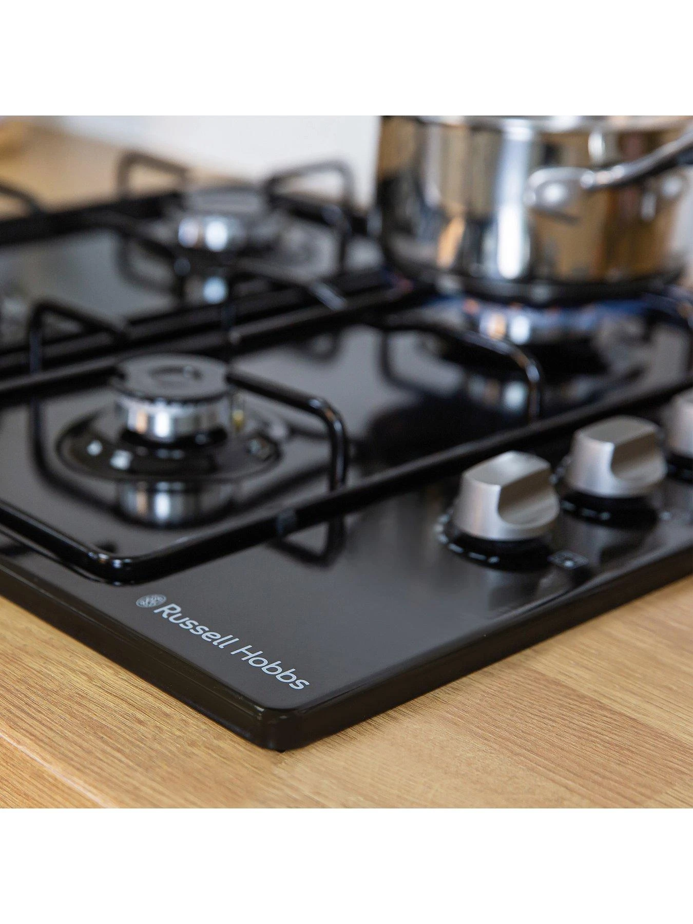 Russell Hobbs RH60GH401B 60cm 4 Burner Gas Hob - Black 9 Russell Hobbs RH60GH401B 60cm 4 Burner Gas Hob - Black - Image 7