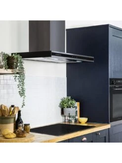 Russell Hobbs MIDNIGHT RHGCH903DS 90CM T-SHAPED CHIMNEY COOKER HOOD Dark Steel -Appliance Pro VOQKT SQ6 0000000946 DARK STEEL SLd4