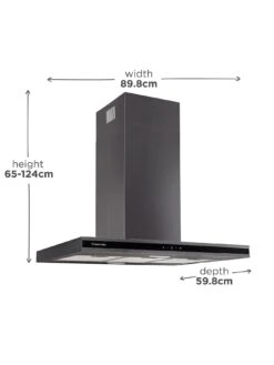 Russell Hobbs MIDNIGHT RHICH904DB 90CM ISLAND COOKER HOOD Black 11 Russell Hobbs MIDNIGHT RHICH904DB 90CM ISLAND COOKER HOOD Black -Appliance Pro VOQKU SQ2 0000000004 BLACK SLd
