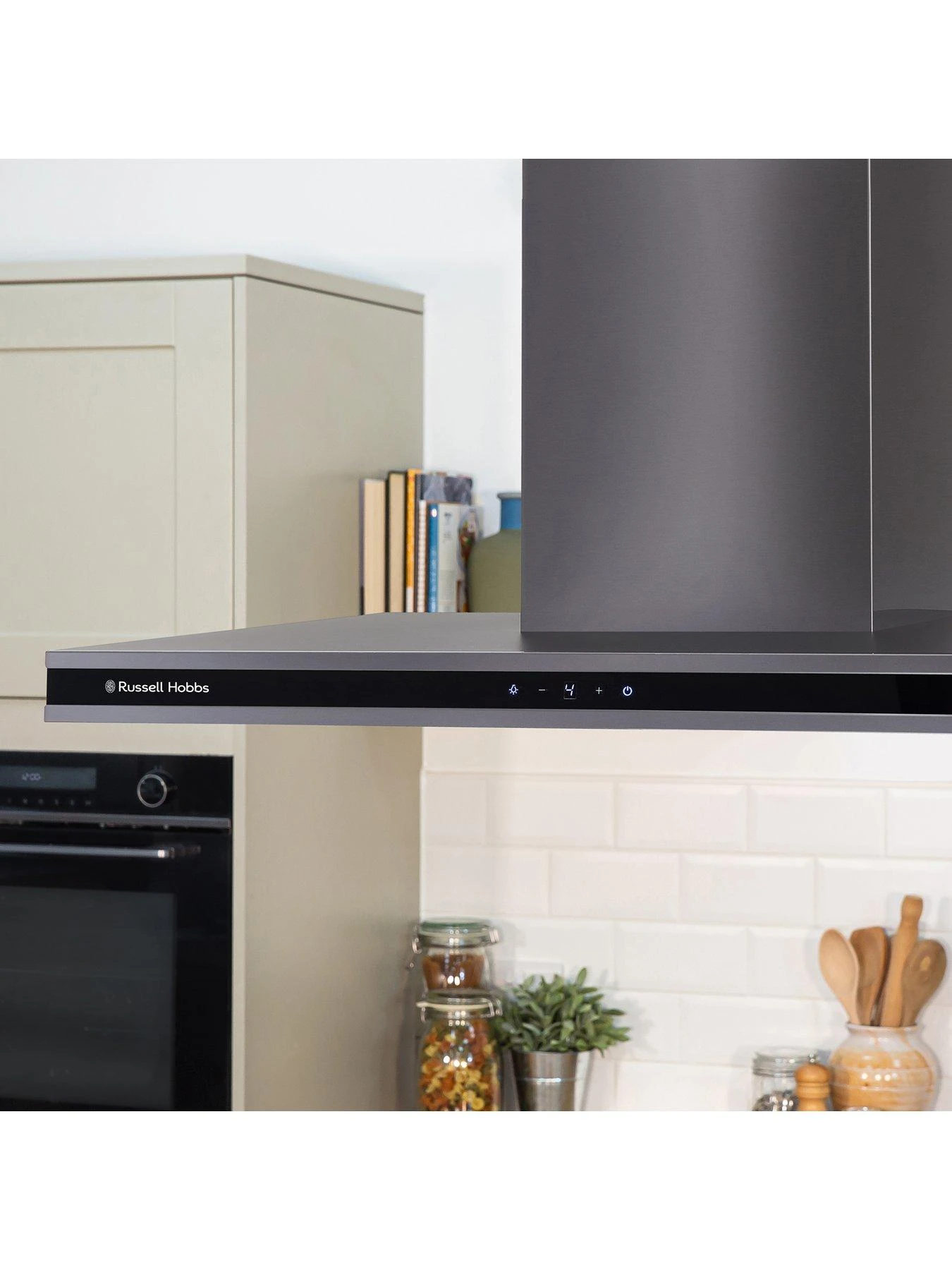 Russell Hobbs MIDNIGHT RHICH904DB 90CM ISLAND COOKER HOOD Black 6 Russell Hobbs MIDNIGHT RHICH904DB 90CM ISLAND COOKER HOOD Black - Image 4