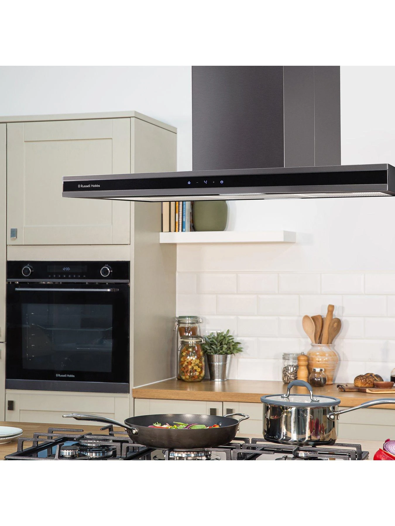 Russell Hobbs MIDNIGHT RHICH904DB 90CM ISLAND COOKER HOOD Black 8 Russell Hobbs MIDNIGHT RHICH904DB 90CM ISLAND COOKER HOOD Black - Image 6
